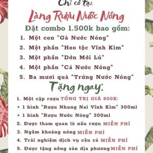 Ẩm thực Làng Rượu Nước Nóng